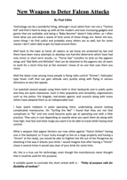 New Weapon to Deter Falcon Attacks