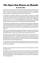 The Sport that Knows no Bounds